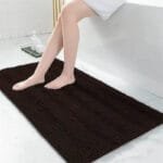 Tapis Bain Doux: Confort Sécurité Et Propreté Assurée! Noir / 60x120cm