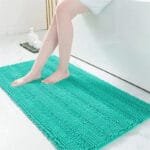 Tapis Bain Doux: Confort Sécurité Et Propreté Assurée! Turquoise / 60x120cm