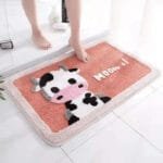 Tapis Bain Vache: Charme Rustique Et Confort Pratique! Rose / 60x90 Cm