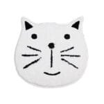 Tapis De Bain à Motif Chat: Une Douceur Adorable Pour Vos Pieds! #eaeae9 / 60x60cm