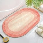 Tapis De Bain Arrondi: élégance Moderne Pour Votre Salle De Bain! Rose / 40x60 Cm