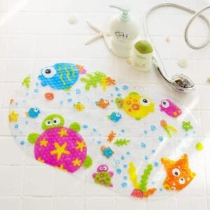 Tapis De Bain Bébé 40x70cm: Sécurité Et Plaisir Au Moment Du Bain! Poisson / 40x70cm