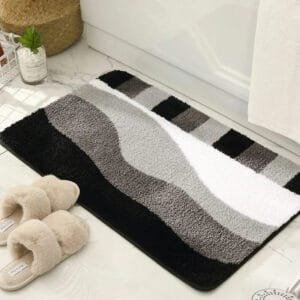 Tapis De Bain Blanc: Confort Céleste Pour Vos Pieds Au Sec! - Geomgrey / 40x60cm