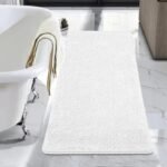 tapis de bain blanc douceur ultime pour vos pieds 60x120cm 926 1