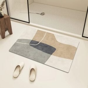 tapis de bain confort caoutchouc antiderapant et diatomite naturelle 45x75cm 119 1