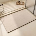 Tapis De Bain Crème: Confort Inégalé Pour Votre Salle De Bain! Beige Design / 40x60cm