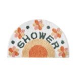 tapis de bain demi lune original elegance et douceur assurees shower 40x60cm 254 1