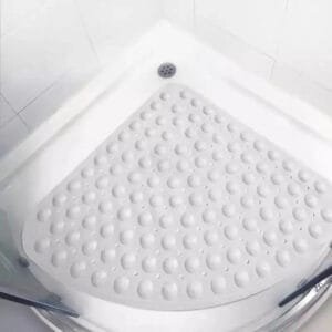 Tapis De Bain élégant Pour Douche Quart: Style Et Sécurité Assurés! - Blanc / 55x55cm