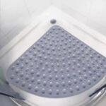 Tapis de Bain Douche Quart de Rond Sécurisé