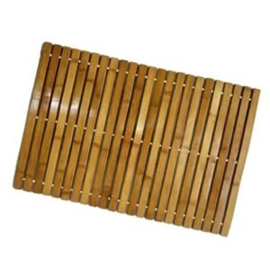 tapis de bain en bambou naturel luxe et confort a chaque pas marron 40x60cm 795 1