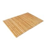 tapis de bain en bambou un design epure pour votre detente marron 3 40x60cm 601 1