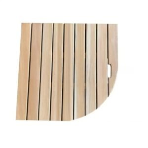 tapis de bain en bois solide elegance et confort durable 70x70cm 366 1