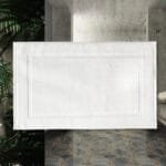 Tapis De Bain En Coton Blanc: Confort Et Luxe Pour Votre Salle De Bain! Blanc / 40x60cm