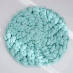 tapis de bain en coton confort et luxe a chaque pas bleu turquoise 50x50cm 863 1