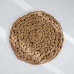 tapis de bain en coton confort et luxe a chaque pas marron 50x50cm 738 1