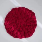 tapis de bain en coton confort et luxe a chaque pas rouge 50x50cm 748 1