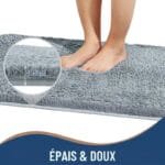 Tapis De Bain En Microfibre Avec Pvc Antidérapante: Confort Et Sécurité!