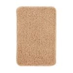 Tapis De Bain En Microfibre Avec Pvc Antidérapante: Confort Et Sécurité! - Beige / 40x60cm