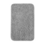 tapis de bain en microfibre avec pvc antiderapante confort et securite gris 40x60cm 827 1