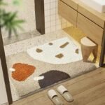 tapis de bain en microfibre polyester douceur et securite assurees 133 1
