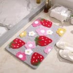 Tapis De Bain Fraise: Douceur Et éclat Pour Votre Rituel Quotidien! #c2b7bd / 45x65cm