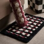 tapis de bain geometrique en microfibre polyester elegance assuree 247 1