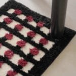 Tapis De Bain Géométrique En Microfibre Polyester: élégance Assurée!