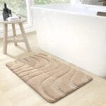 Tapis De Bain Kaki En Microfibre Polyester: élégance Et Confort Réunis! #e0cfbd / 40x60cm