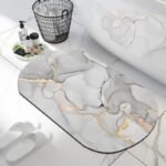 tapis de bain marbre luxe et caoutchouc antiderapant pour votre confort 266 2