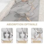tapis de bain marbre luxe et caoutchouc antiderapant pour votre confort 345 1