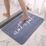 Tapis De Bain Naturel: Confort Et Sécurité Au Quotidien! Bleu / 40x60cm