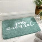 Tapis De Bain Naturel: Confort Et Sécurité Au Quotidien! Vert / 40x60cm