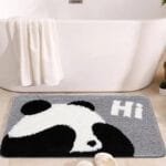 Tapis De Bain Panda Ultra-absorbant Avec Pvc Antidérapante!