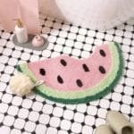 Tapis De Bain Pastèque: Restez équilibré Sur Sa Base Tpe Antidérapante! #c7807f / 35x70cm