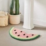 Tapis De Bain Pastèque: Restez équilibré Sur Sa Base Tpe Antidérapante! #c7807f / 35x70cm