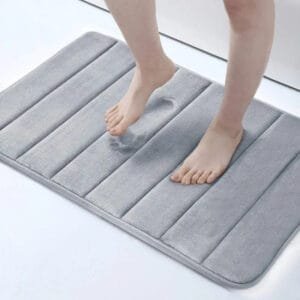 Tapis De Bain Ultra Absorbant: Confort Et Sécurité Inégalés! - Gris / 60x120cm