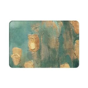 Tapis De Bain Vert D’eau : Douceur Et Confort Pour Votre Salle De Bain ! 1 Tapis De Bain Vert D’eau: Douceur Et Confort Pour Votre Salle De Bain! Vert Peinture / 40x60cm