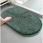 tapis de bain vert fonce elegance et confort sous vos pieds 566b62 40x60cm 248 1