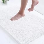 tapis de salle bain en microfibre doux pour un confort ultime blanc 40x60cm 458 1