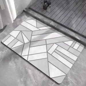 tapis de salle bain gris original chic et securite au rendez vous c9c7c9 40x60cm 264 1