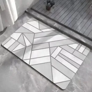 Tapis De Salle De Bain Gris Original: Chic Et Sécurité Au Rendez-vous! - #c9c7c9 / 40x60cm