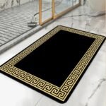 tapis de salle bain luxe confort inegale et super absorbant design inca 1 40x60cm 356 1