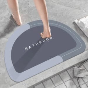 Tapis Demi-lune Bleu Dégradé: Confort Et Style Pour Votre Salle De Bain! Demi Lune Bathroom / 40x60cm