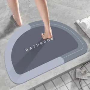 Tapis Demi-lune Bleu Dégradé: Confort Et Style Pour Votre Salle De Bain! Demi Lune Bathroom / 40x60cm