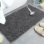 tapis douillet confort luxe et sechage efficace pour votre bain gris 40x60 cm 359 1