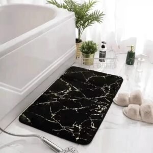 tapis doux et elegant pour un bain design apaisant noir 40x60 cm 853 1