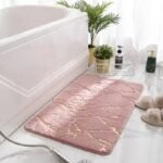 tapis doux et elegant pour un bain design apaisant rose 40x60 cm 273 1
