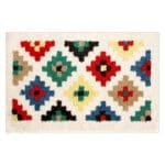 Tapis Géométrique En Microfibre Polyester: Confort Et Style Antidérapant!