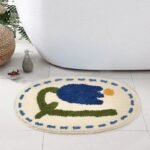 tapis ovale chic elegance et praticite pour votre salle de bain 253d66 40x60cm 793 1