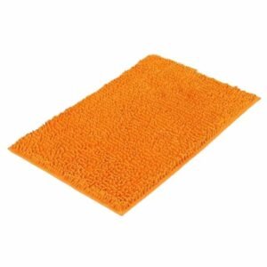 tapis salle de bain chenille orange douceur et confort inegales web 40x60cm 142 1